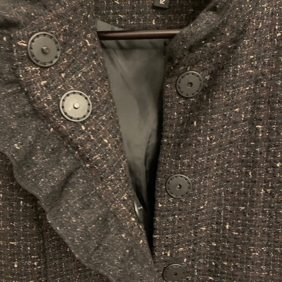 Tweed Mid Length DNKY Winter Dress Coat - Picture 6 of 6